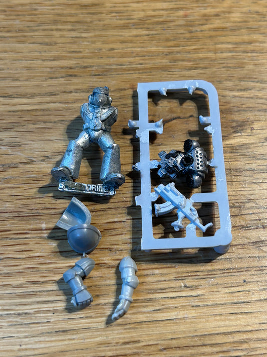 OOP Rogue Trader Metal Space Marines MK6 Corvus armour