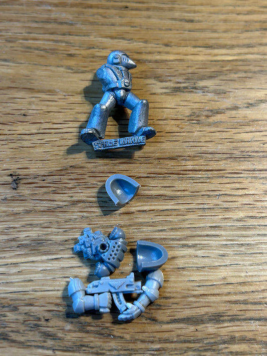 OOP Rogue Trader Metal Space Marines MK6 Corvus armour