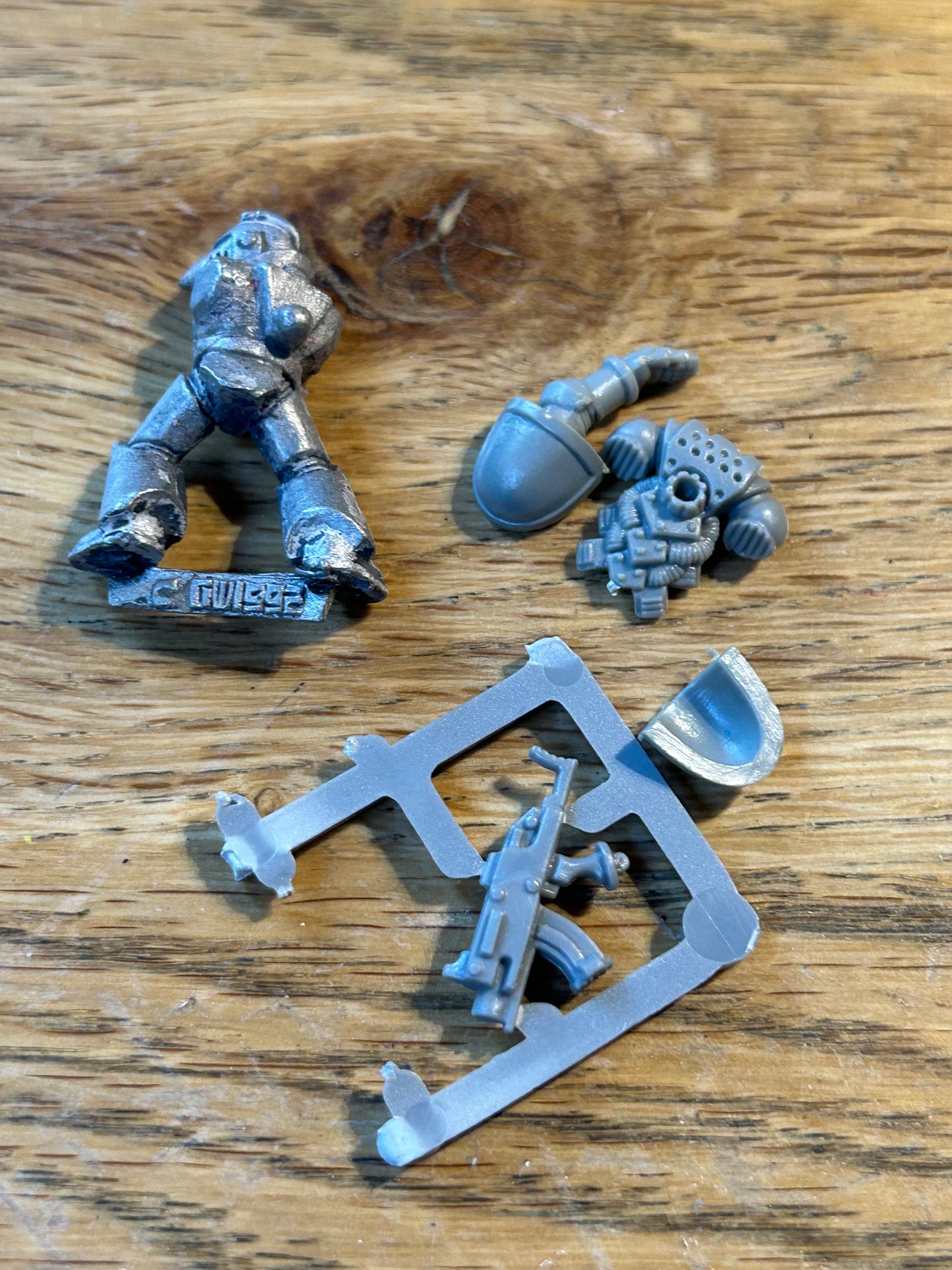 OOP Rogue Trader Metal Space Marines MK6 Corvus armour