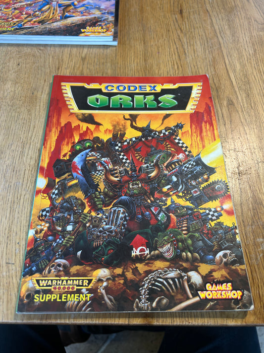 Codex Orks 1994 Warhammer 40K 2nd Edition OOP Vintage Army Book Games Workshop
