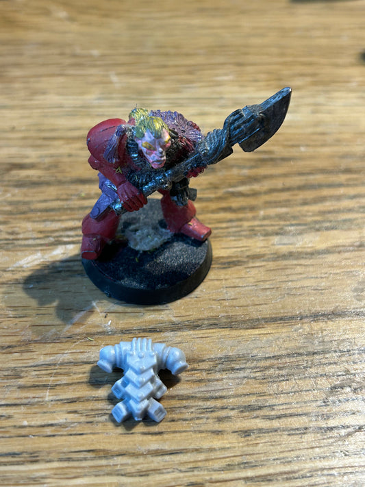 Rogue Trader Warhammer 40k Space marine 4101 marine charging with power axe brother basehart