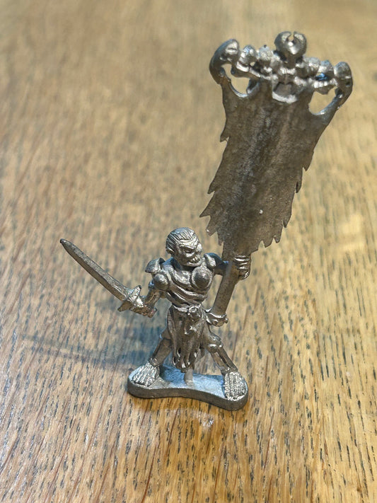 Grenadier models skeleton standard bearer