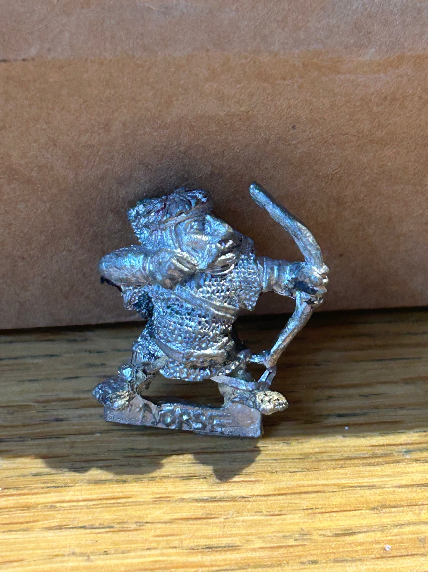 Warhammer Fantasy Citadel D2 Norse Dwarf Rolf Redbow Archer Metal (has been stripped)