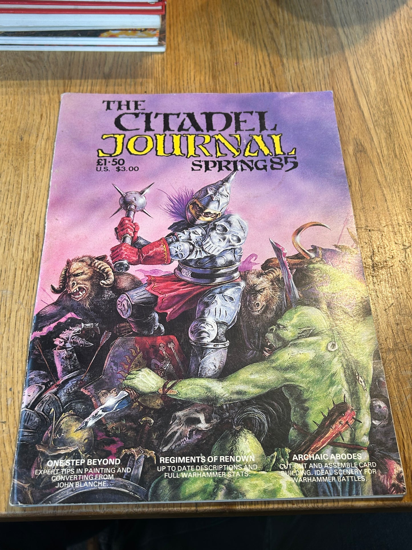 CITADEL JOURNAL SPRING 85 GAMES WORKSHOP MINIATURES 1985
