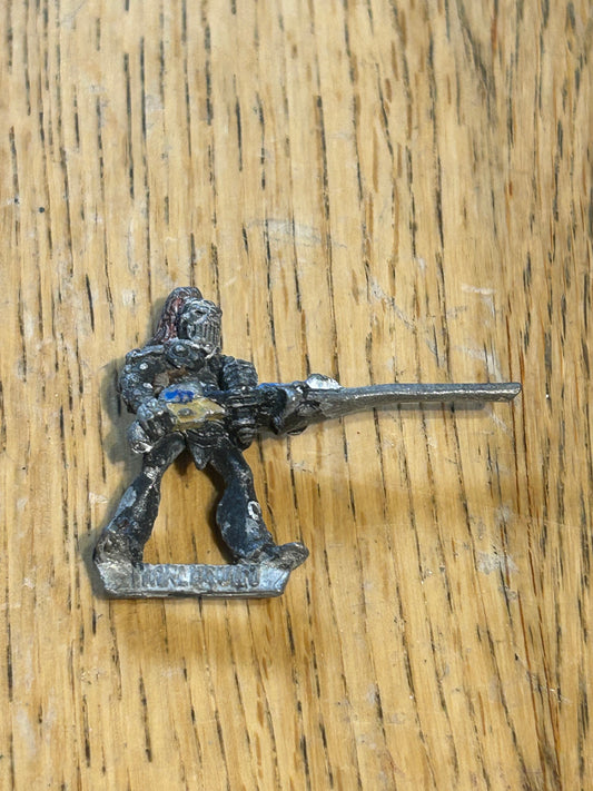 Rogue Trader Warhammer 40k Eldar Death Jester (has either been badly stripped or has wear)