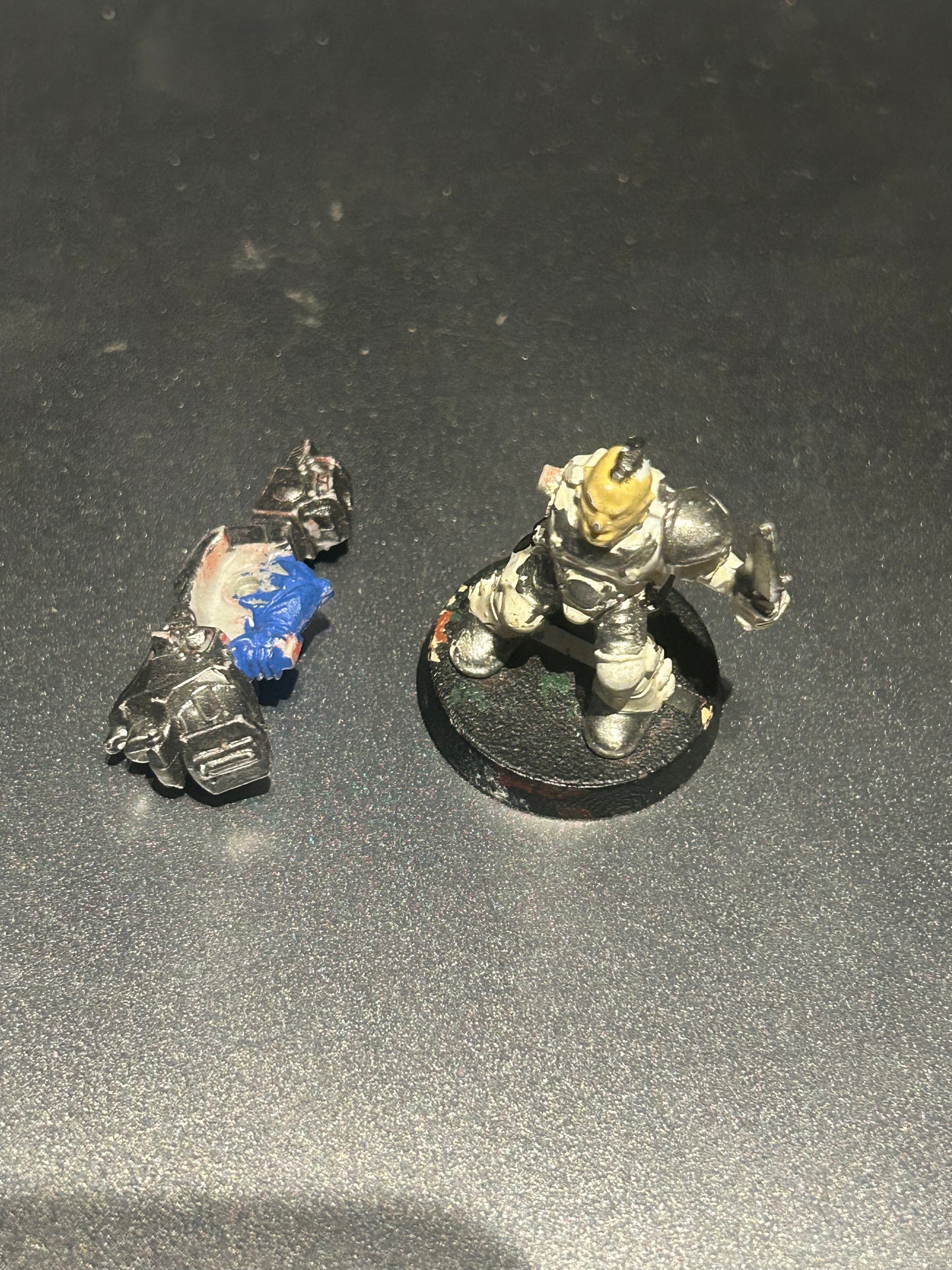 Warhammer 40k Rogue Trader plastic space marine scout with heavy weapon