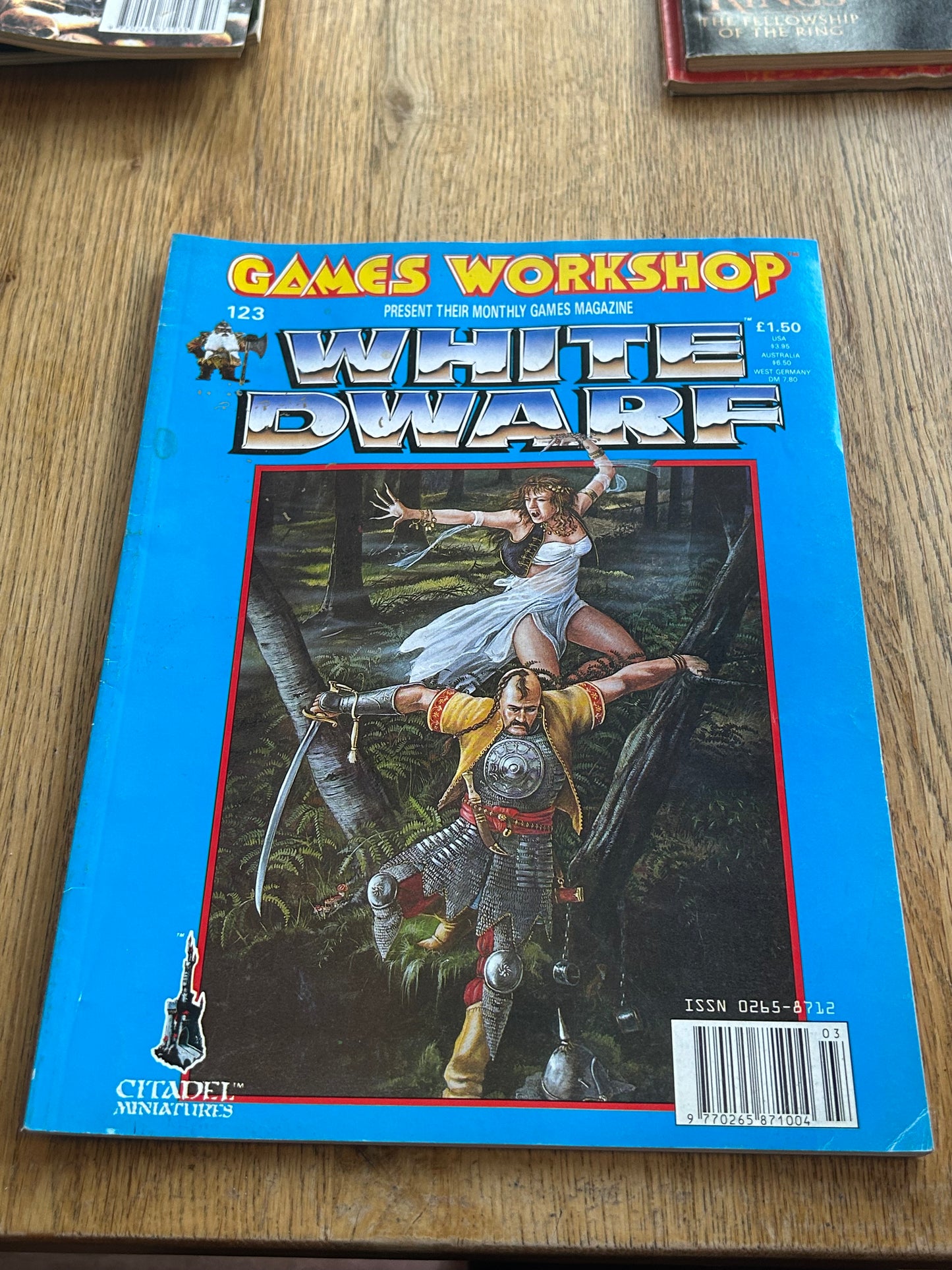 White Dwarf 123 Magazine Games Workshop rogue trader ork army list issue