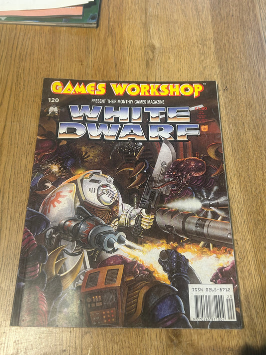 White Dwarf 120 Magazine Games Workshop (gorgeous wrap-around cover)