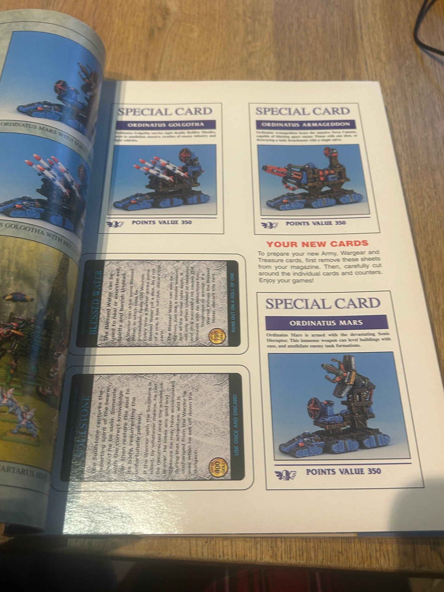 White dwarf issue 191 (includes all cards)
