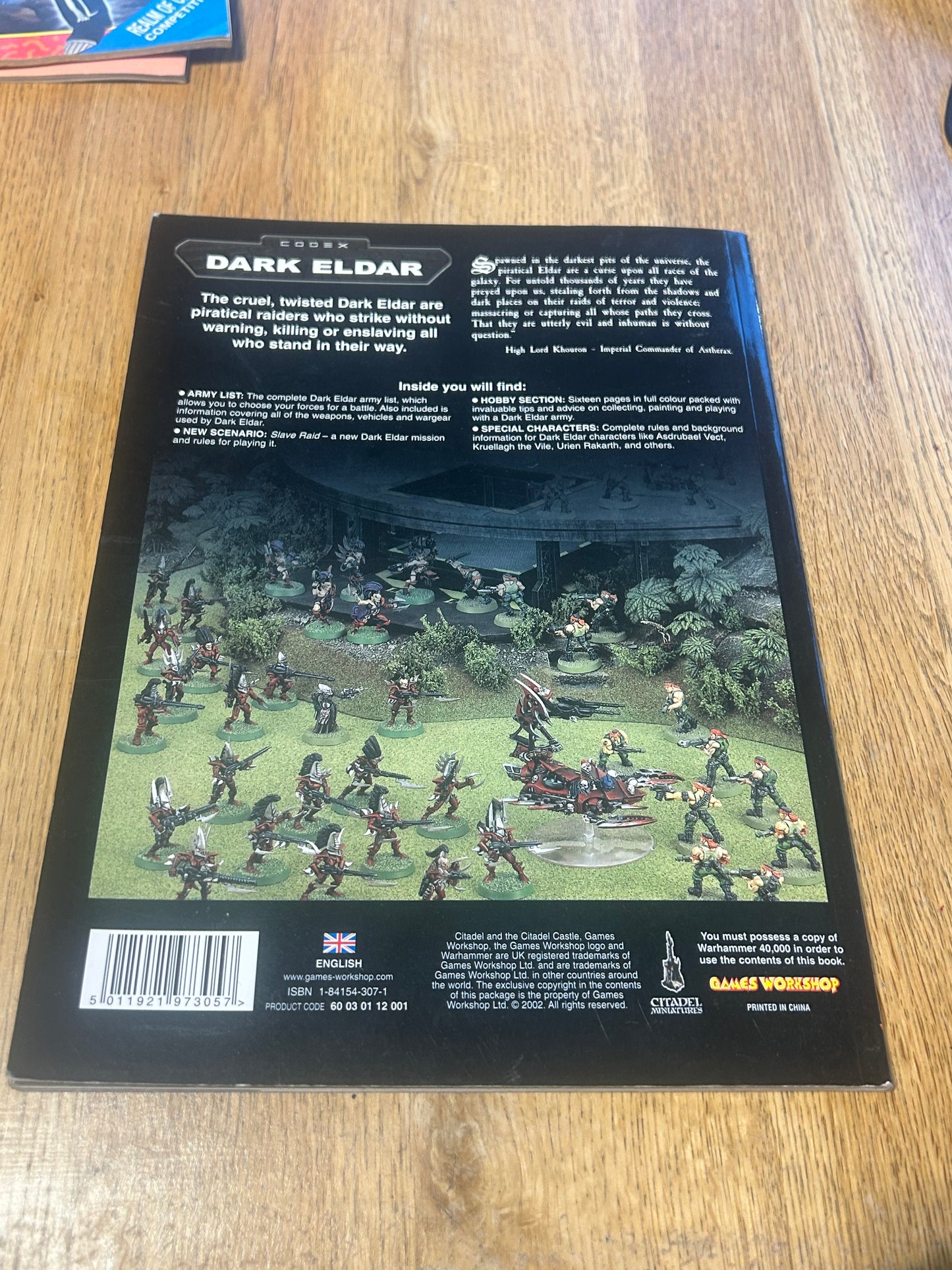 Dark Eldar Codex Warhammer 40k 1998 Edition