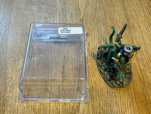 Marauder Orc wyvern Rider MB8 Metal Vintage Warhammer Oldhammer The old world (with original clam shell case)