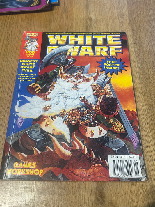 White Dwarf Magazine Issue 200 Fantasy Battle Dwarf Lord