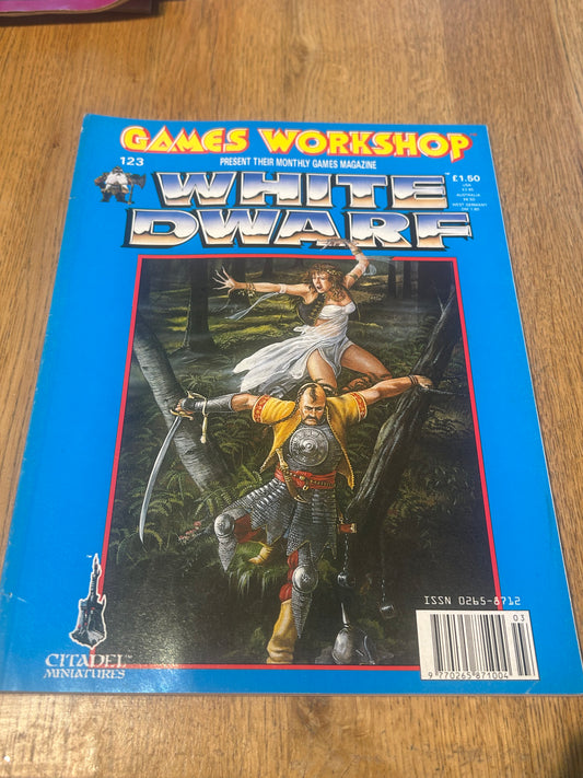 White Dwarf 123 Magazine Games Workshop rogue trader ork army list issue