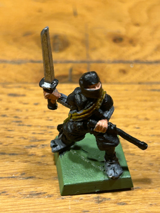Vintage Warhammer Oriental Heroes OH1 Ninja 'Tori-Jima' (Dungeonquest) Metal