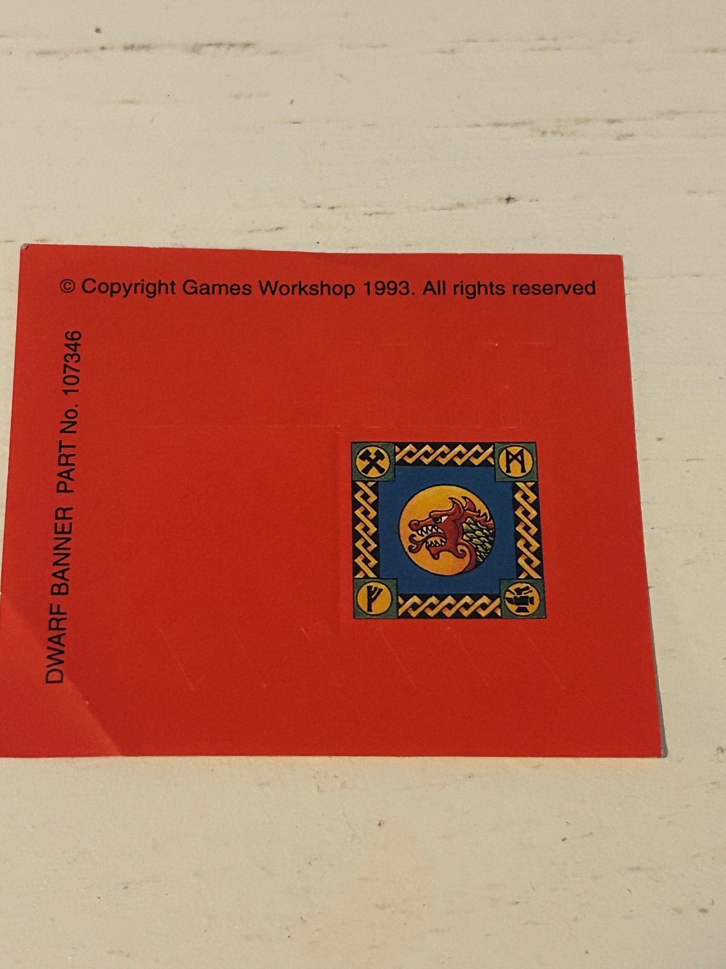 Warhammer Fantasy - Dwarf Banner Sticker [Paper]