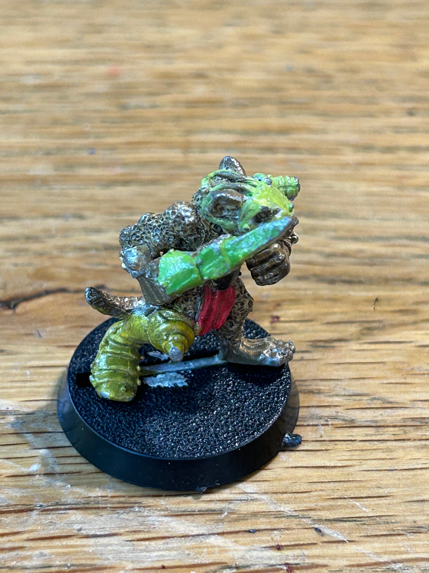 SKAVEN KICKER BLOOD BOWL 2ND EDITION 1988 CITADEL FANTASY FOOTBALL RATMEN (converted to have a third arm)