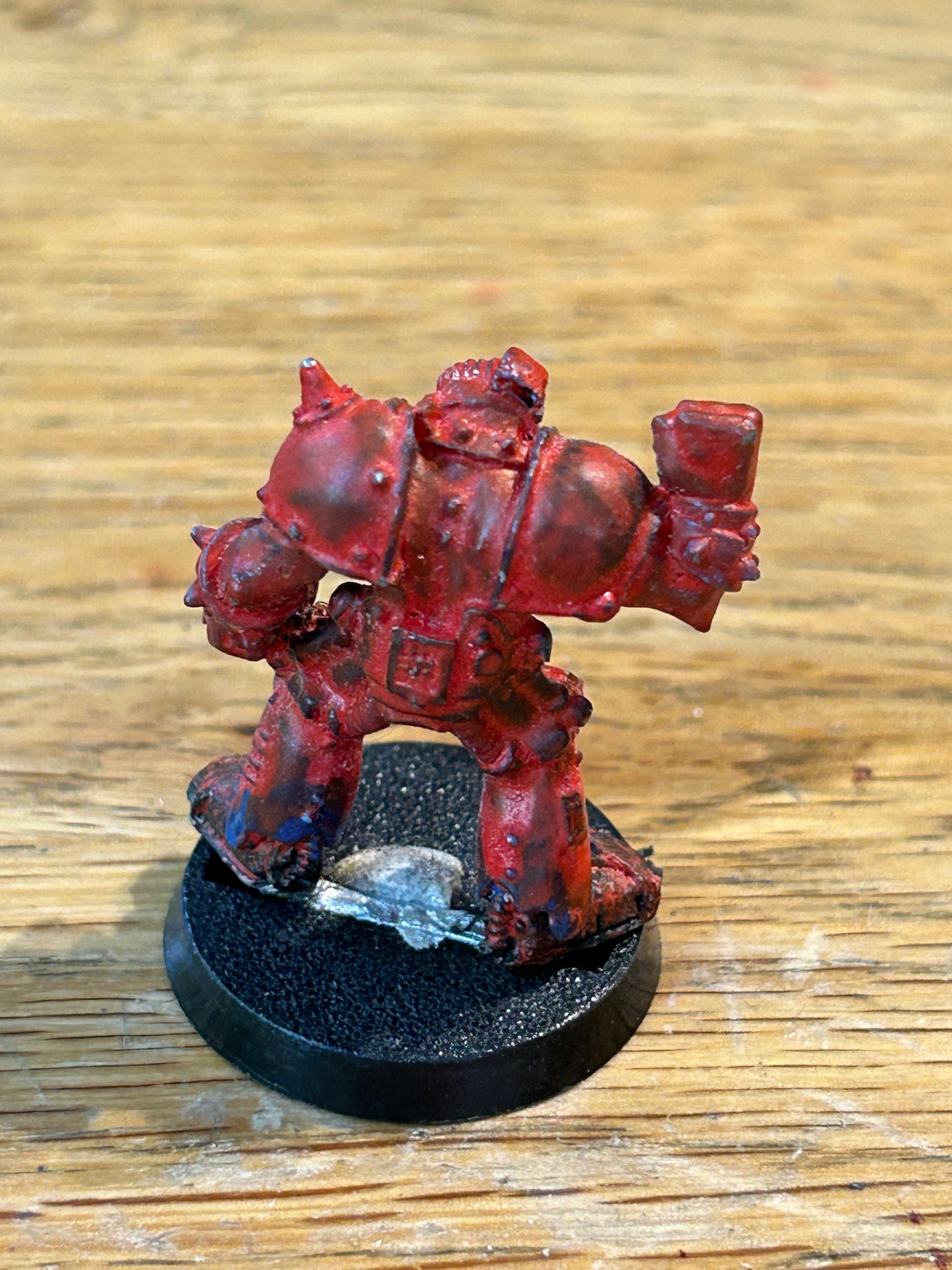 Blood Bowl -  Orcs - Orc Star Player Cyborg - Greaser Geargrinder - 1988 Metal.