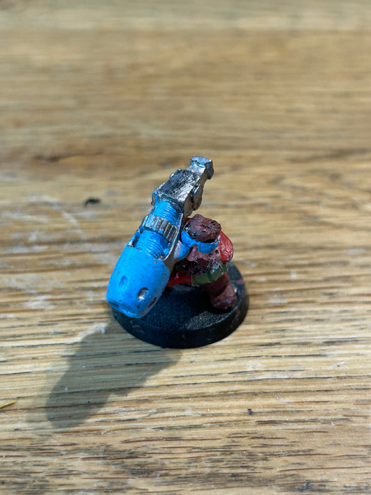 Warhammer 40k Rogue Trader Squat with heavy plasma gun