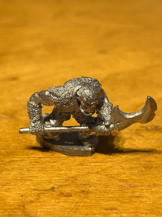 Grenadier models fantasy warriors orc with hooked glaive