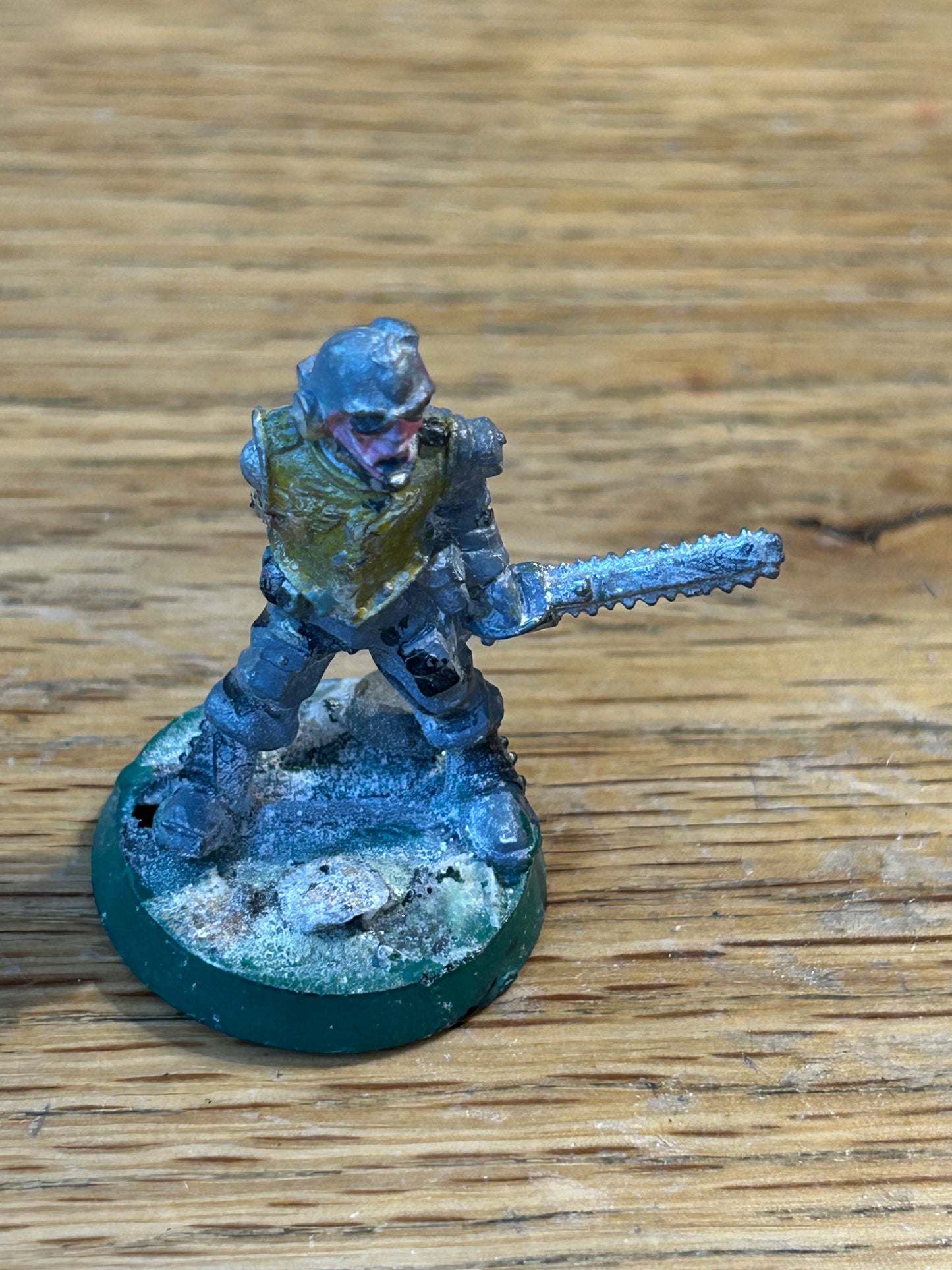 Rogue Trader Warhammer 40k imperial guard sergeant (missing a plastic arm)