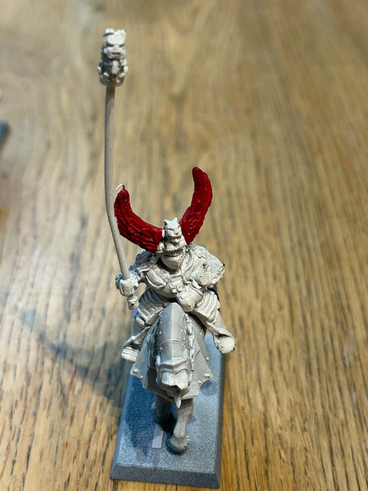 Warhammer fantasy old world empire knights panther knight standard bearer