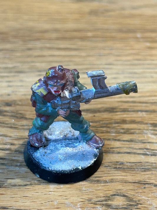 Rogue Trader Imperial Guard Grenadier grenade launcher