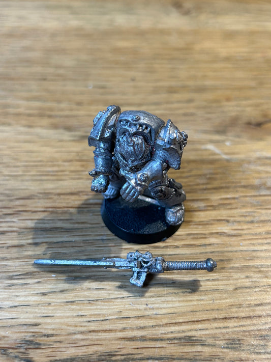 Citadel Rogue Trader 0243 Grey Knight Terminator w. Great Sword Vintage Metal