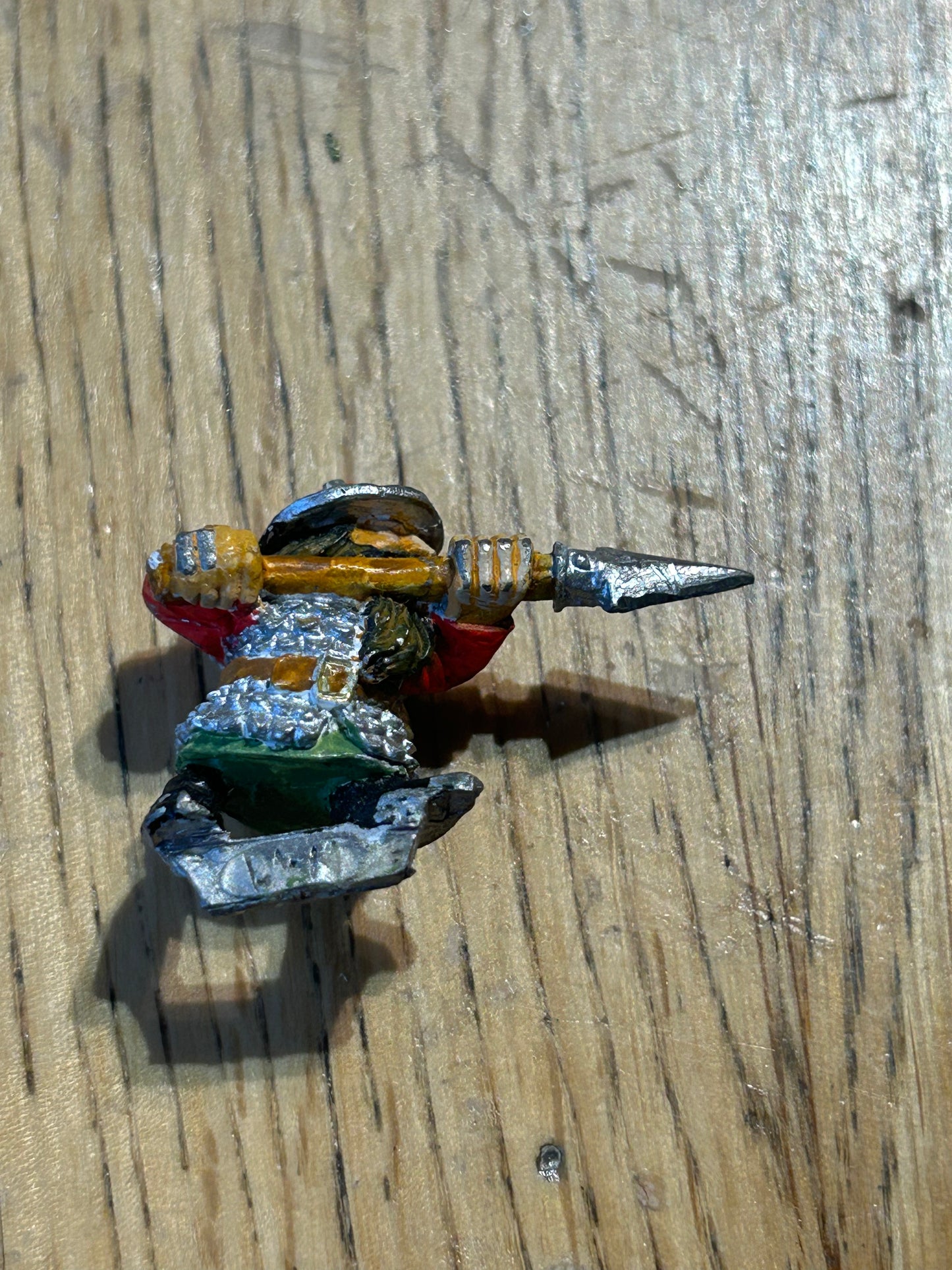 Warhammer Marauder MM10 DW 1 helmet advancing with spear Dwarves Clansmen Games Workshop Citadel