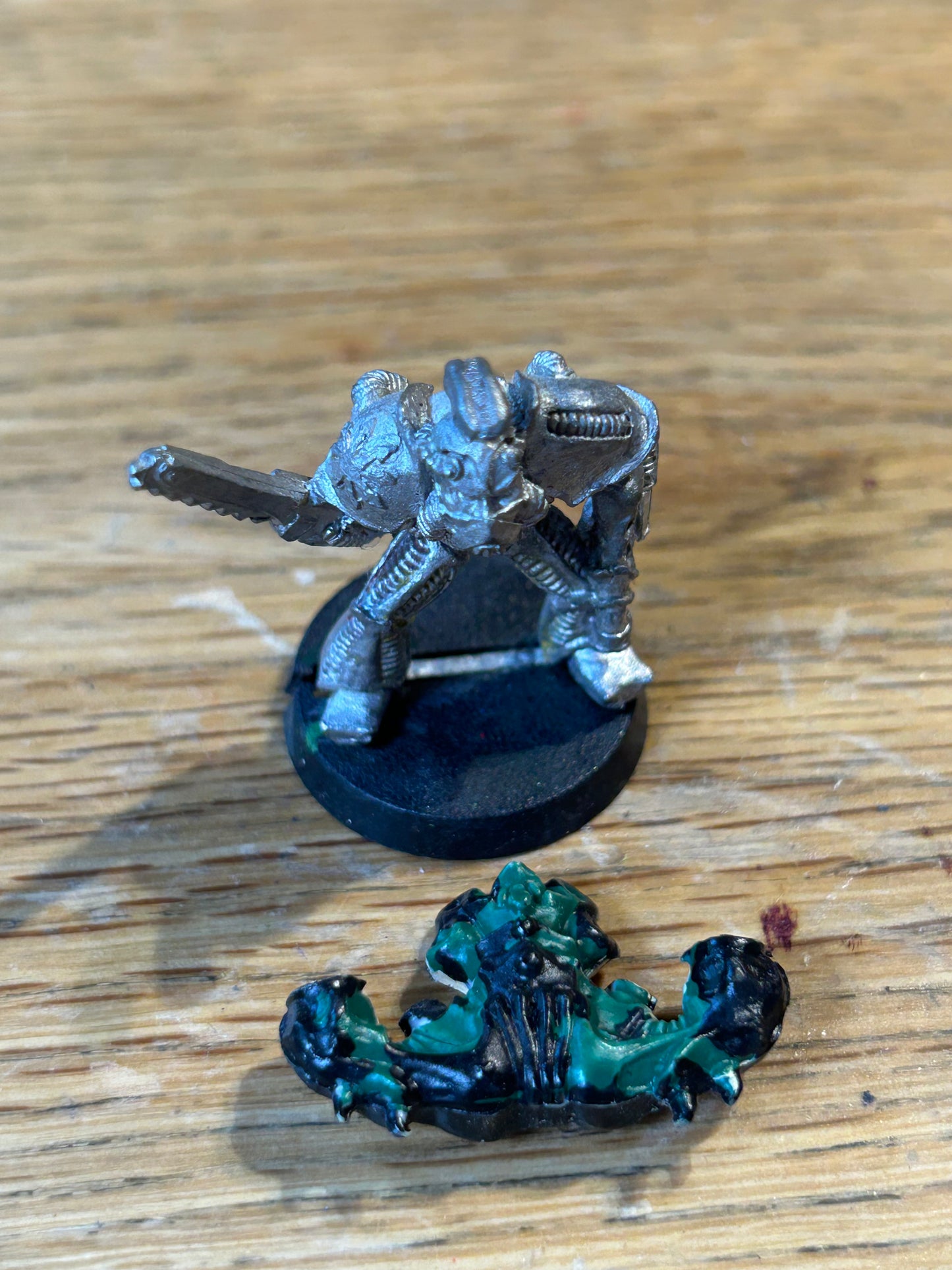 Rogue Trader Chaos Renegade Space Marine Chainsaw Arm Metal Citadel