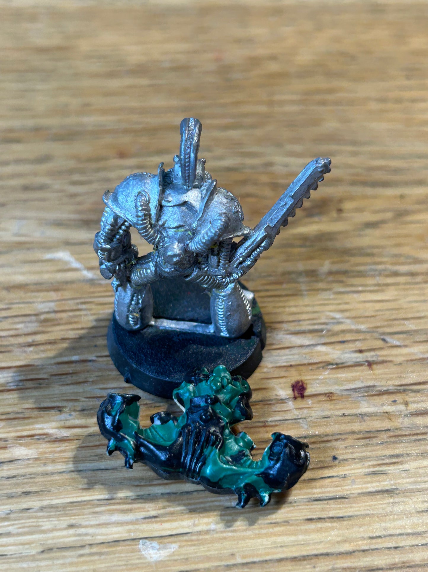 Rogue Trader Chaos Renegade Space Marine Chainsaw Arm Metal Citadel