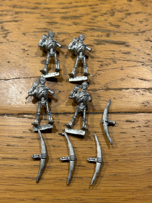 Harlequin miniatures broken skeleton archer x4 warhammer fantasy undead proxy