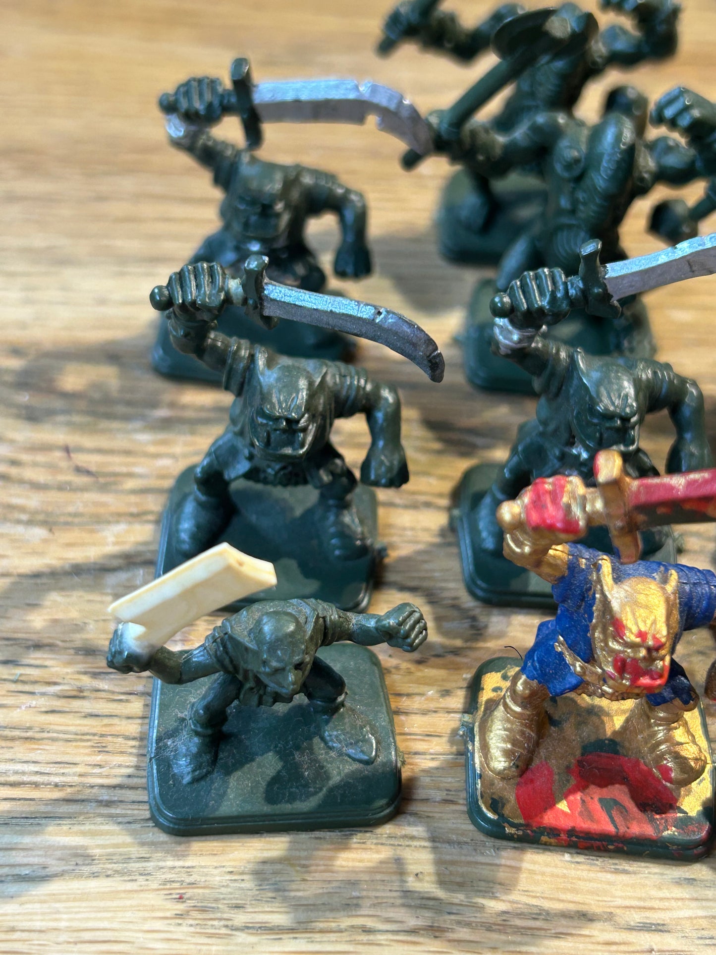 Heroquest greenskins x 10 (both goblins have weapon conversions)