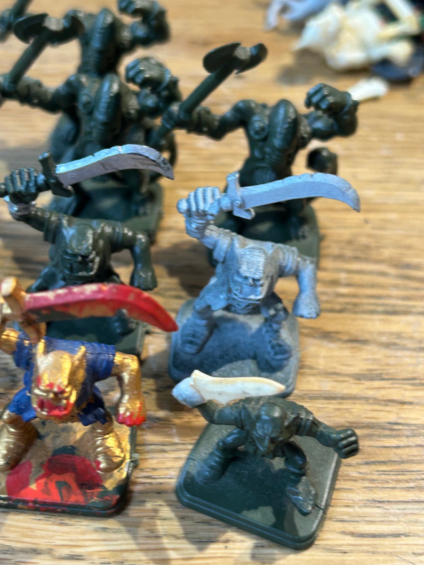 Heroquest greenskins x 10 (both goblins have weapon conversions)