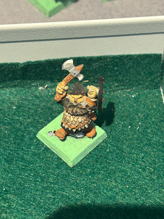 Citadel Warhammer fantasy  - Imperial Dwarf - C06 / 0307 - Gazil Hooknose - Metal - 1985