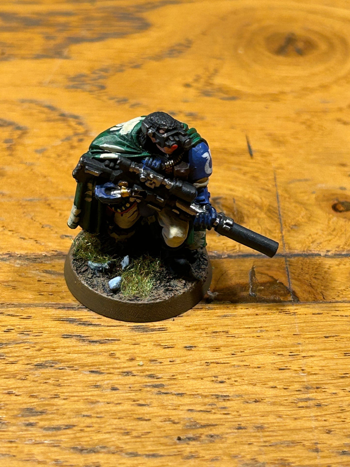 Warhammer 40k Space Marine Metal Scout sniper (well painted)