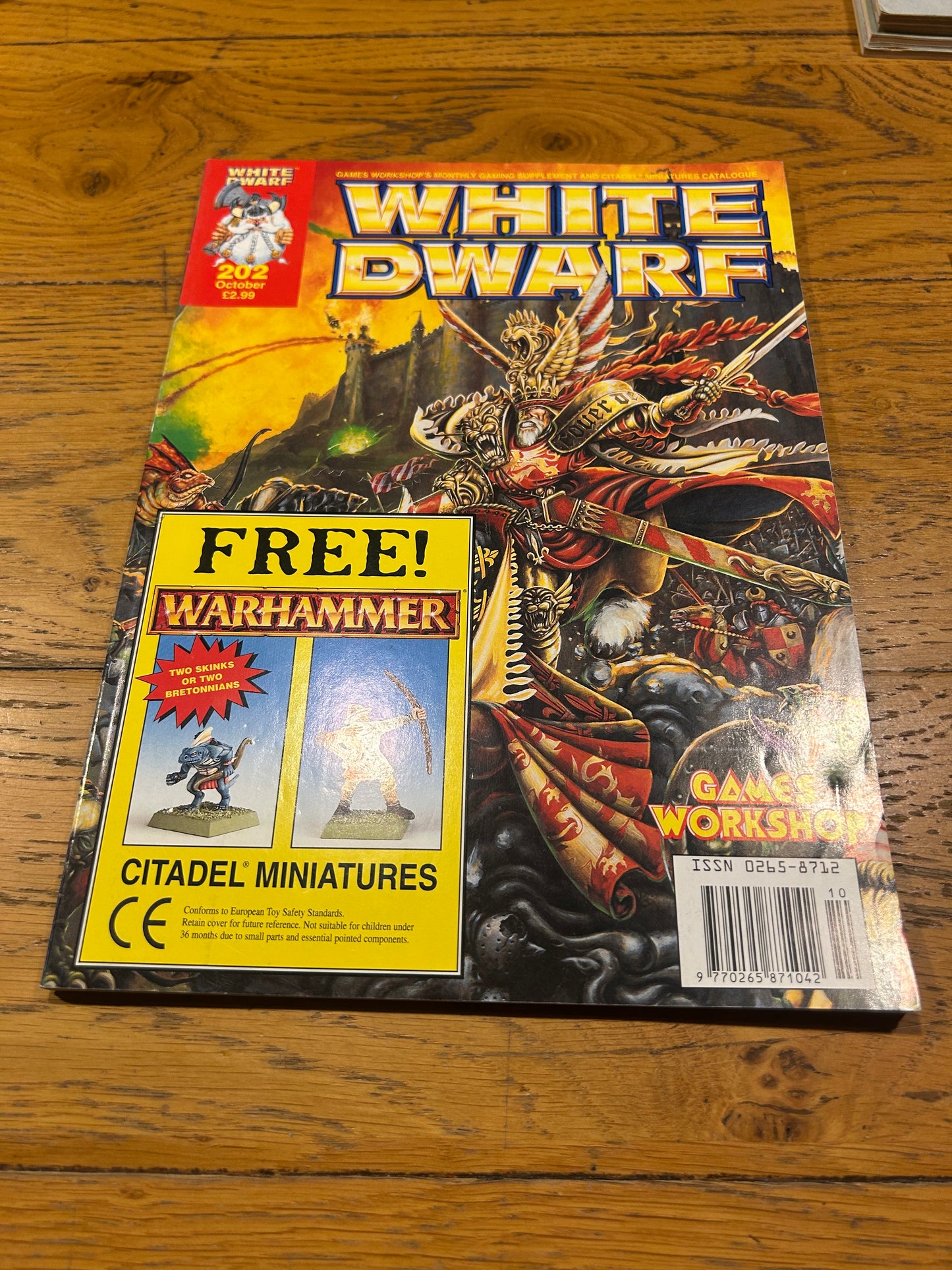 White dwarf issue 202 (no free miniature but has inserts)