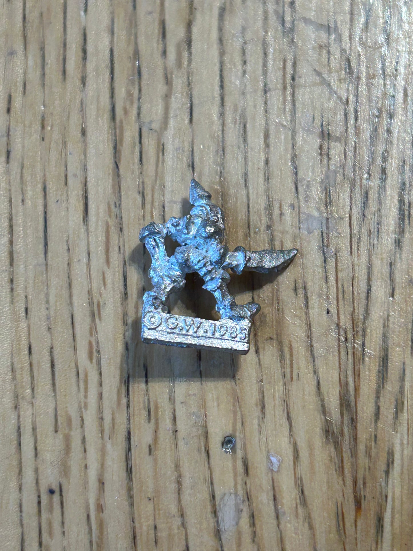 Vintage Warhammer Familiar 'Armoured Mite' Realm of Chaos 1980s Metal