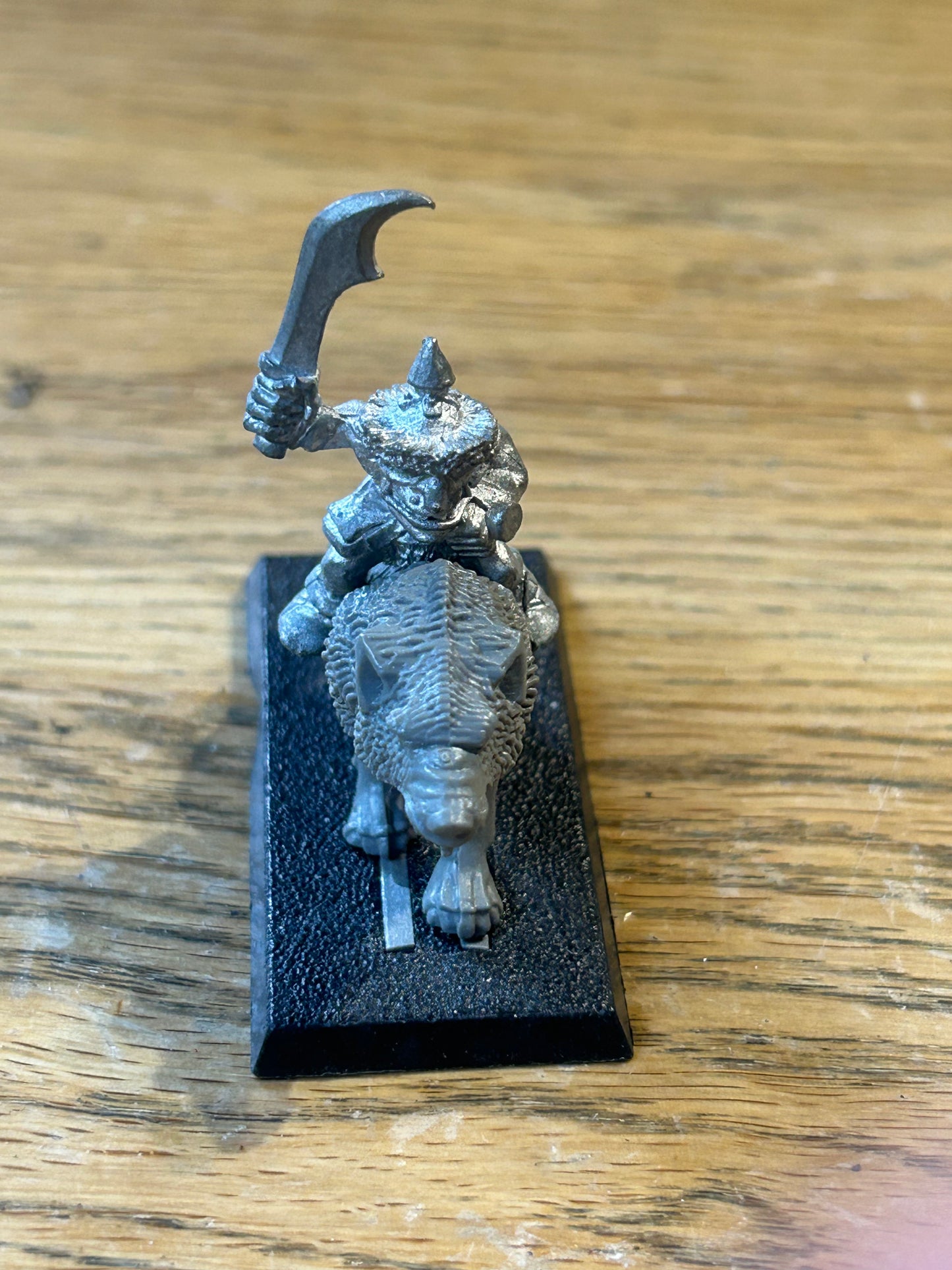 Warhammer fantasy marauder miniatures goblin wolf rider with sword