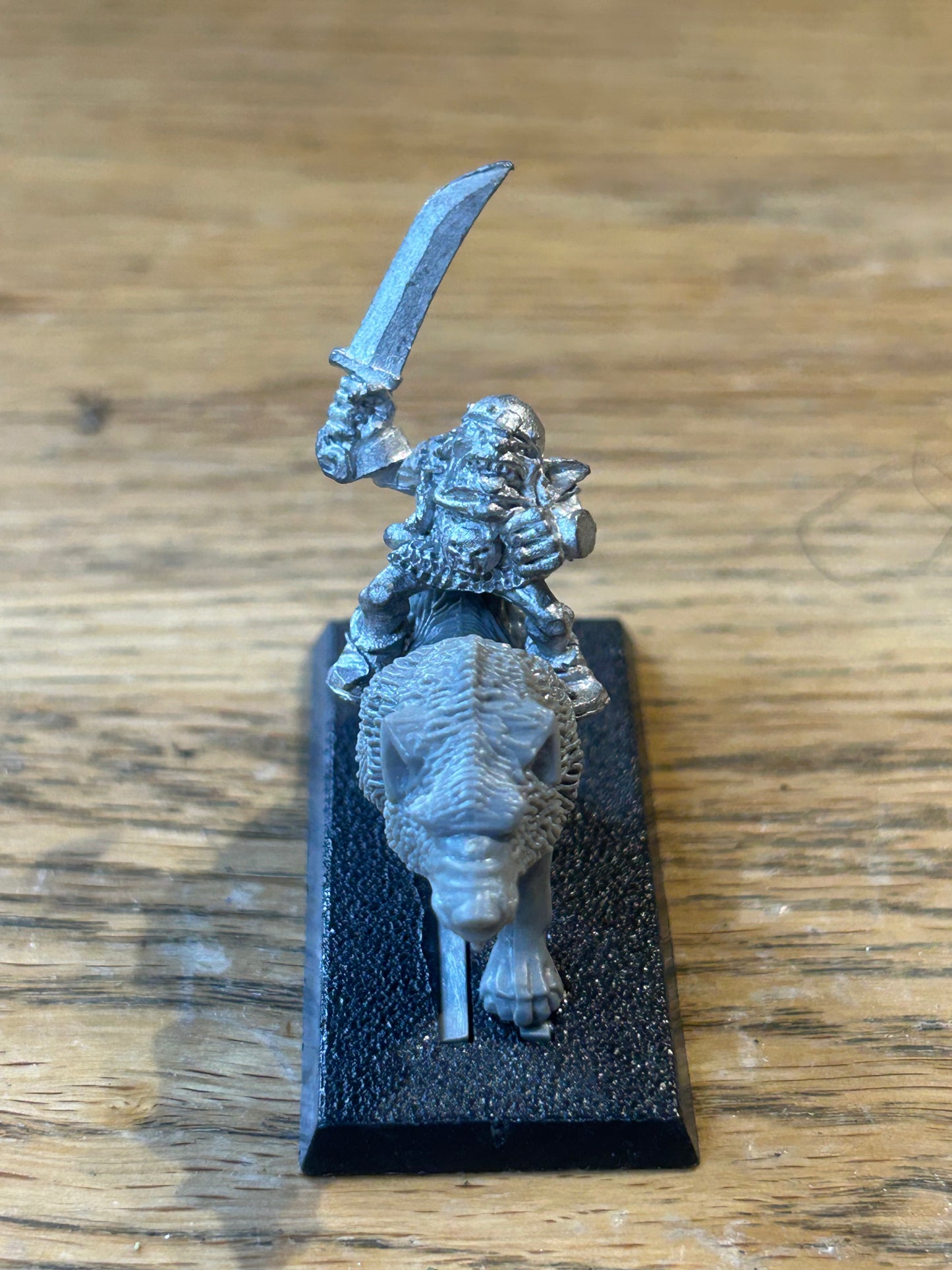 Warhammer fantasy marauder miniatures goblin wolf rider with sword