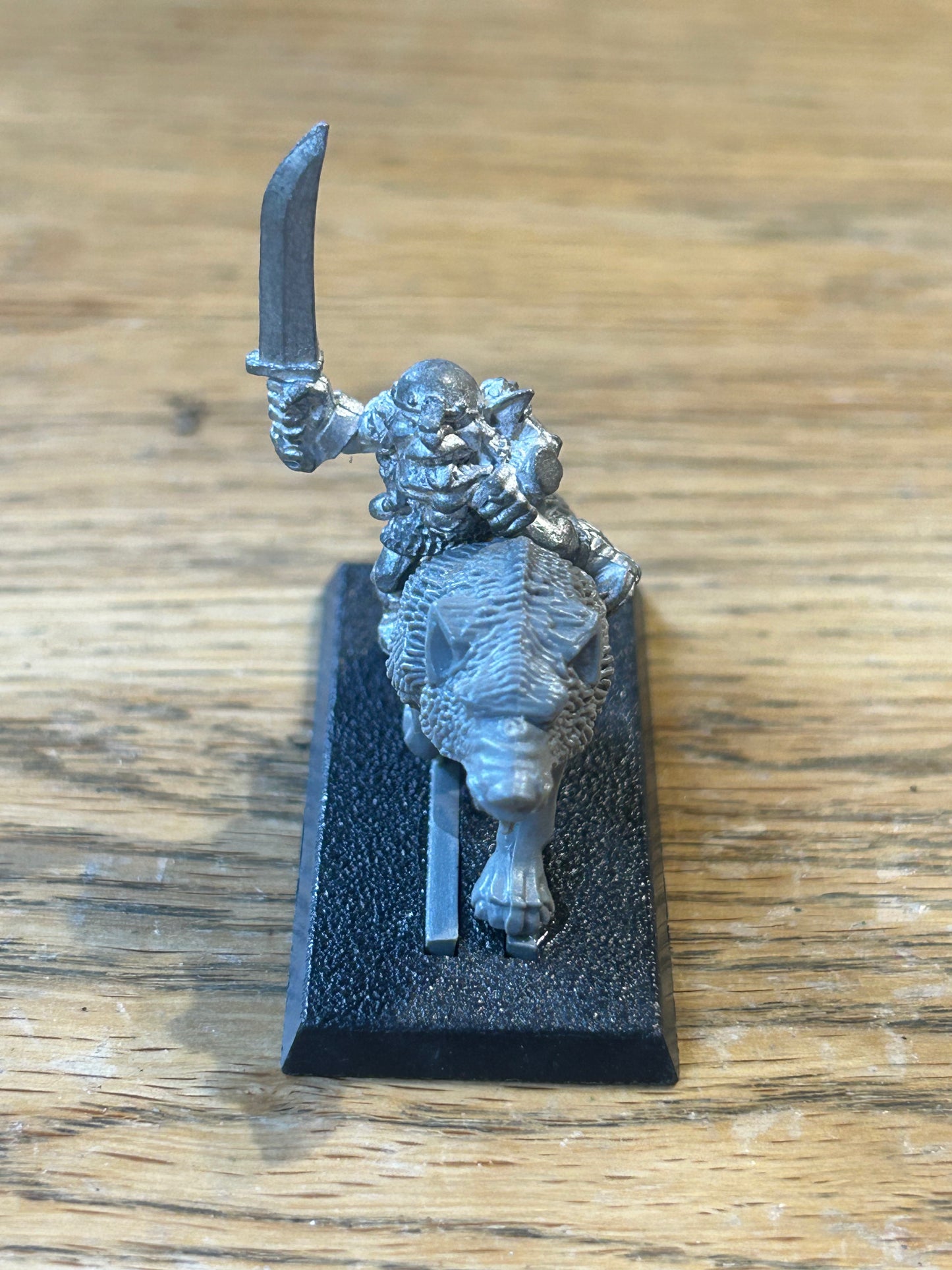 Warhammer fantasy marauder miniatures goblin wolf rider with sword