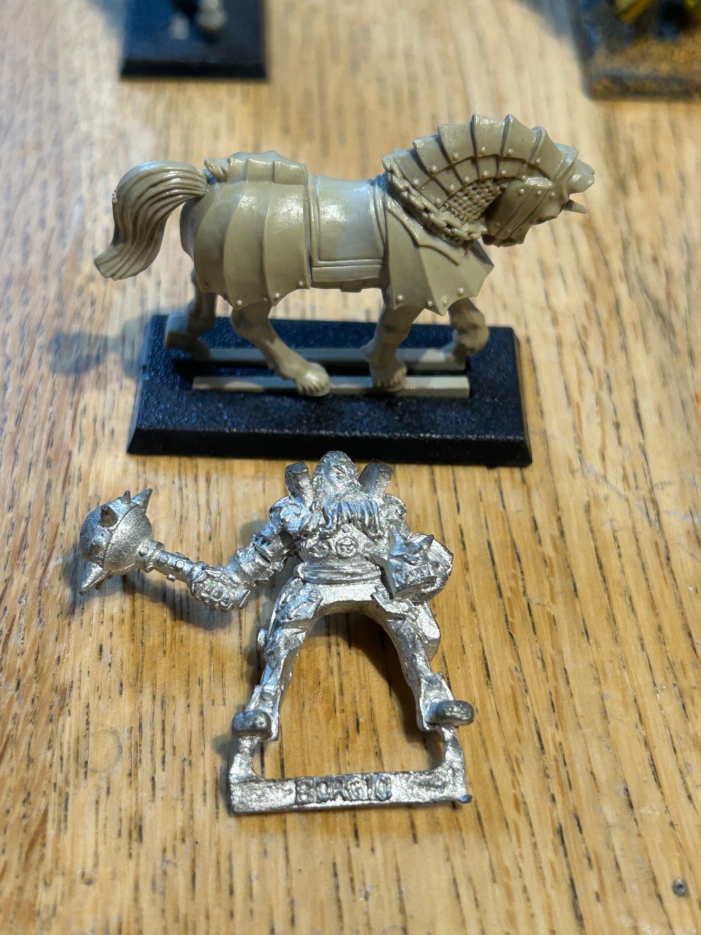 Warhammer Dogs Of War  Borgio The Besieger  Mercenary  Old World Metal (Missing the lance and shield bit)