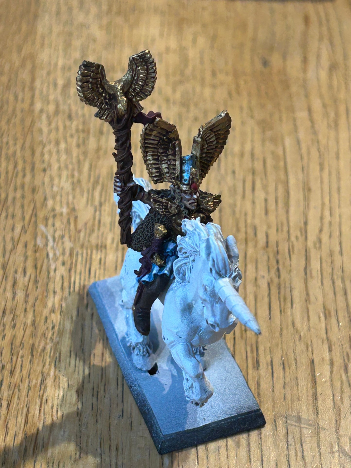 HIGH ELF MAGE ON UNICORN (MM83),  Metal, Marauder Warhammer, 1990s