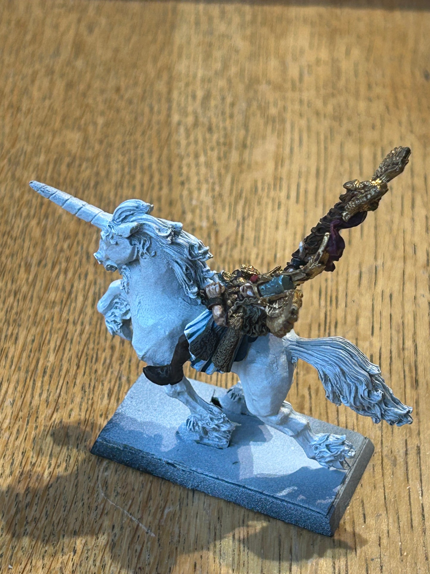 HIGH ELF MAGE ON UNICORN (MM83),  Metal, Marauder Warhammer, 1990s