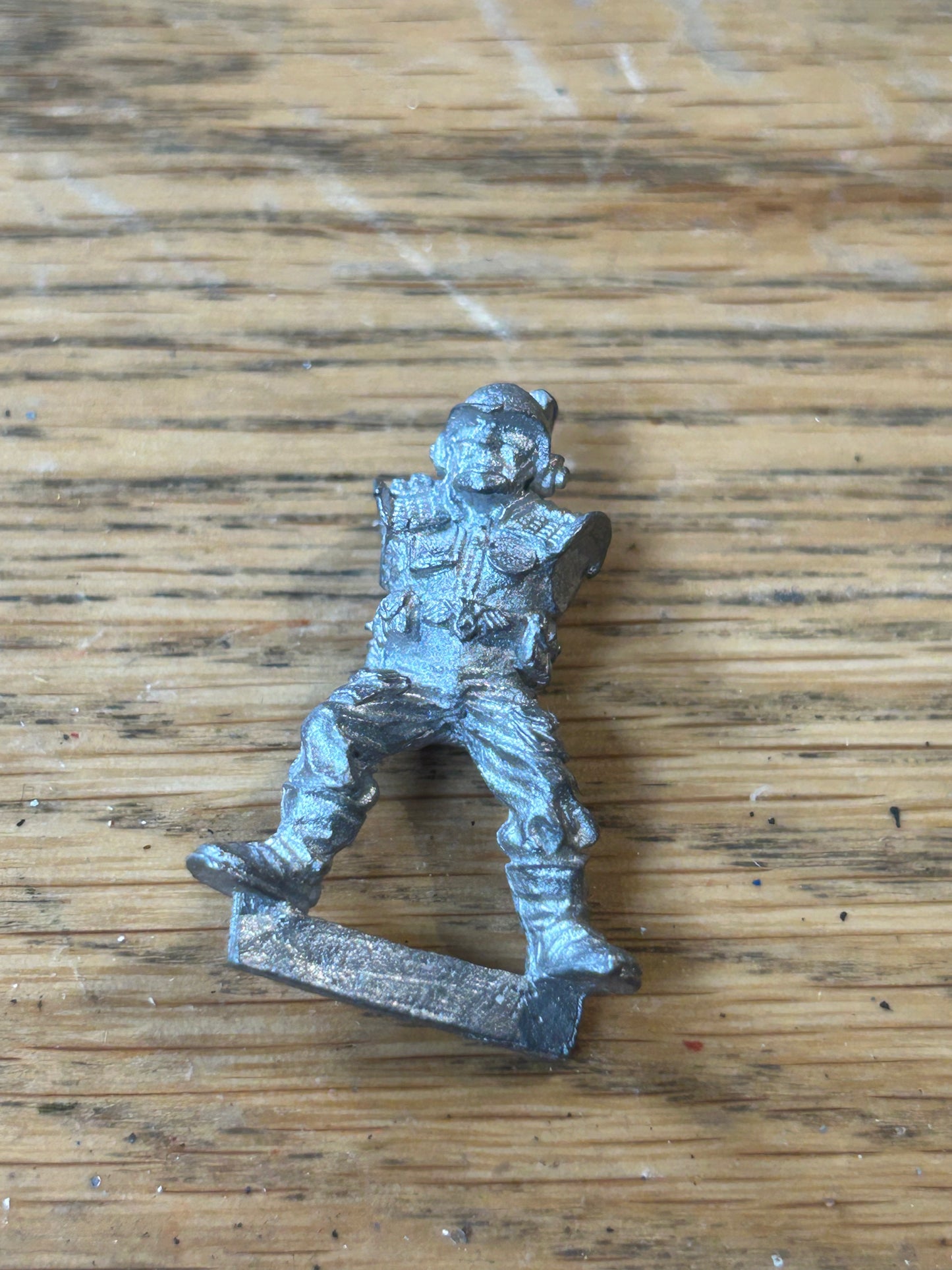 GW Metal Warhammer 40k Rogue Trader Era Bob Olley (I think) imperial guard guardsman (missing the plastic arms and gun)