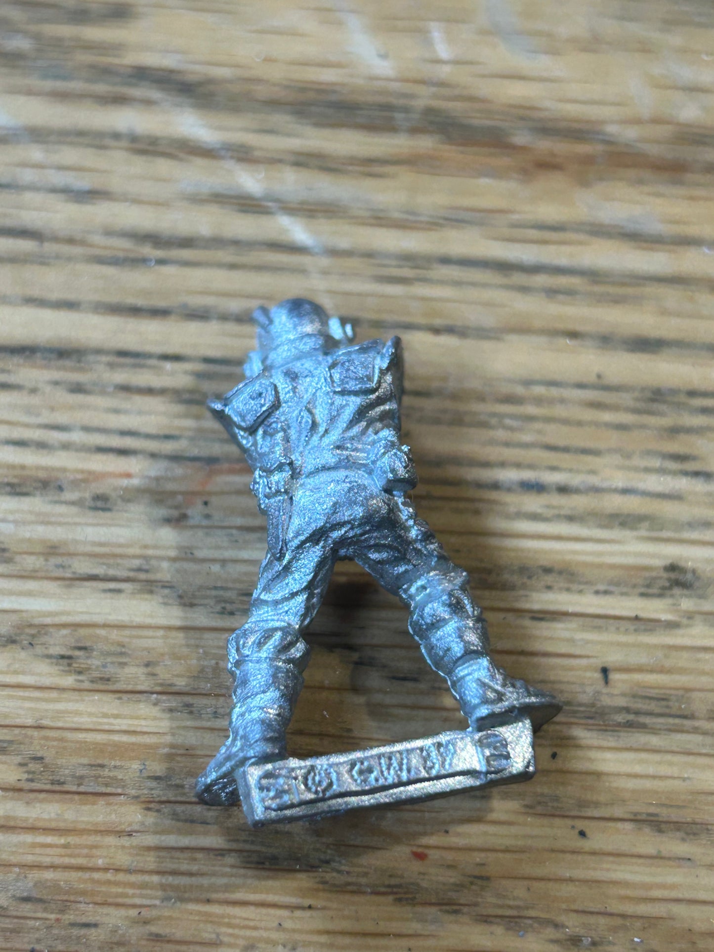 GW Metal Warhammer 40k Rogue Trader Era Bob Olley (I think) imperial guard guardsman (missing the plastic arms and gun)