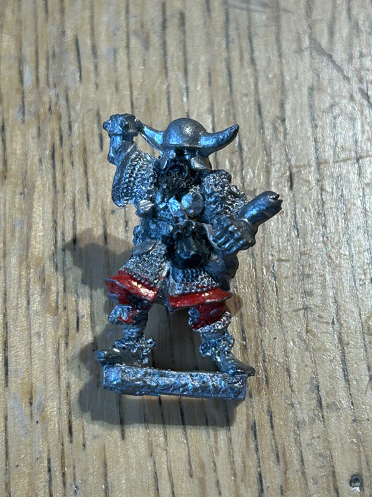 Citadel H Aldis Hornhead Doomwarder Axeman Miniature Metal Slotta (missing axe)
