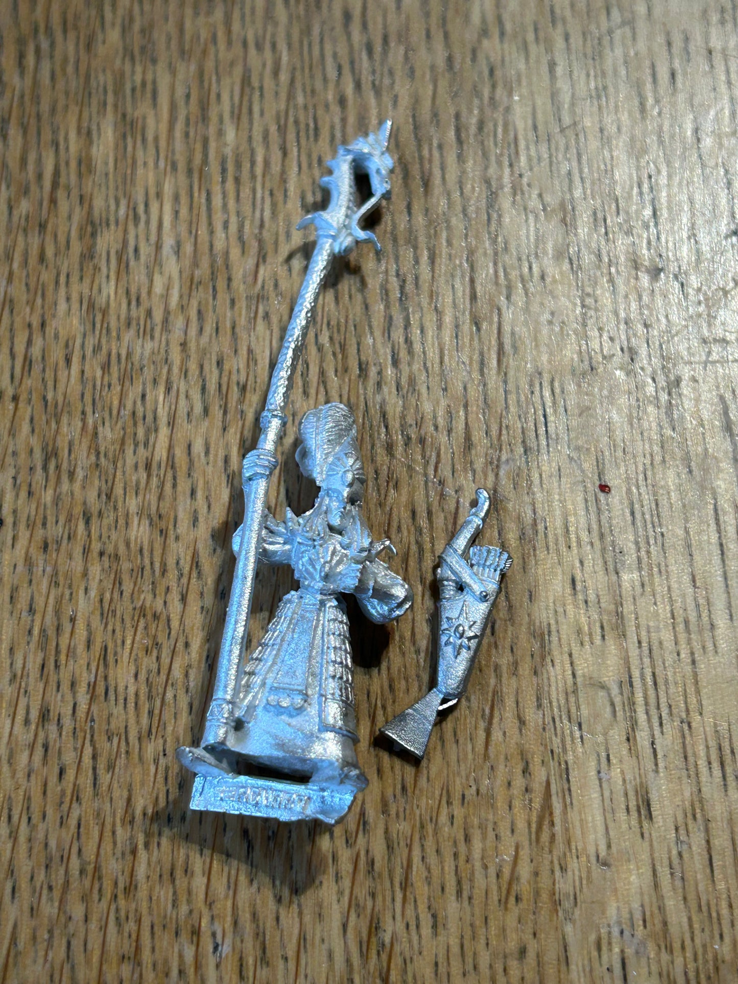 High Elves Lothern Seaguard standard bearer Warhammer Fantasy Classic Metal