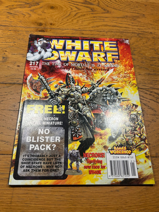 White dwarf issue 217 (no free miniature)