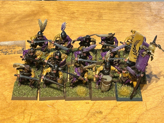 Warhammer fantasy the old world empire of man state troops swordsmen x15 with full command