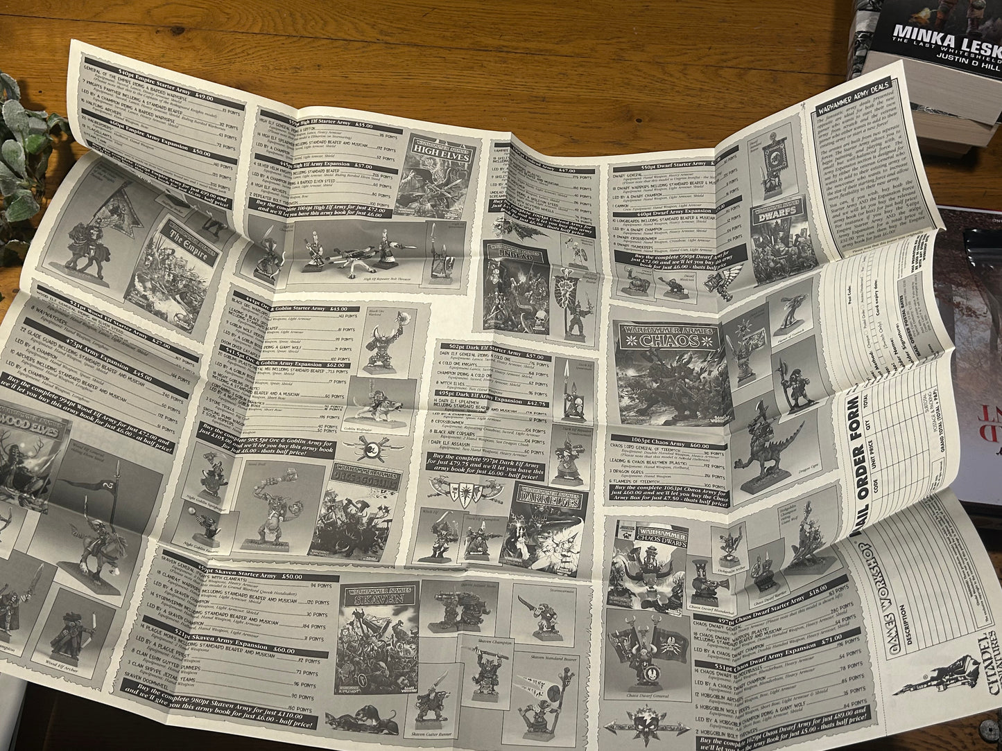 Games workshop mail order flyer (great condition)